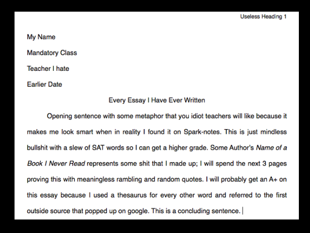 Best college essay first sentences